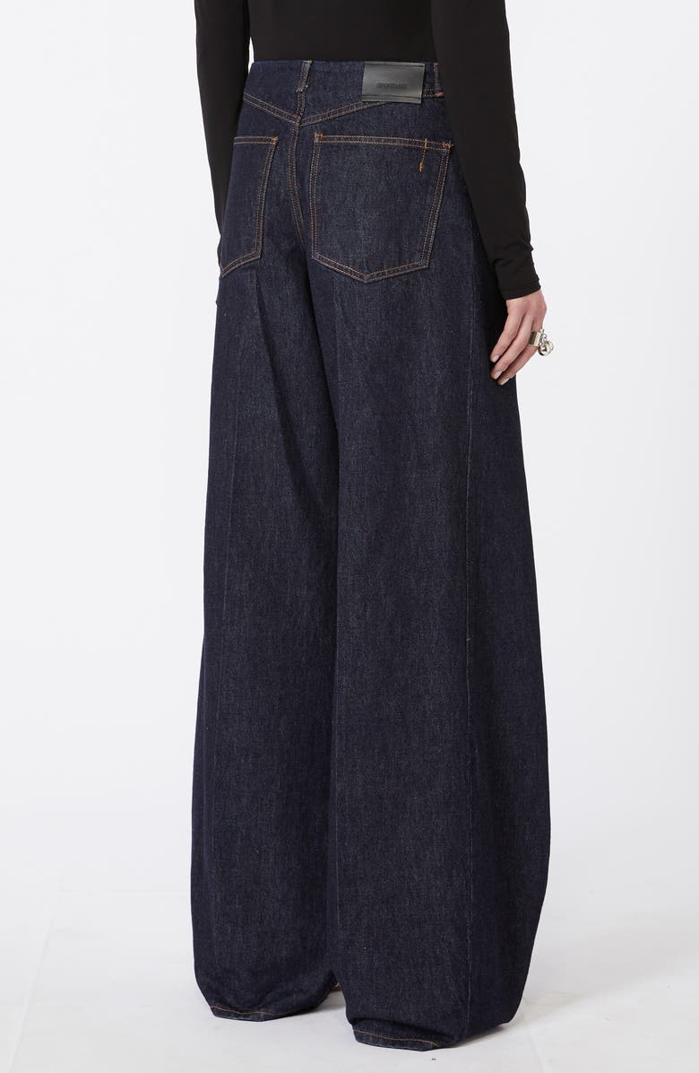 SPORTMAX Dora Oversize Wide Leg Jeans, Alternate, color, Midnight Blue