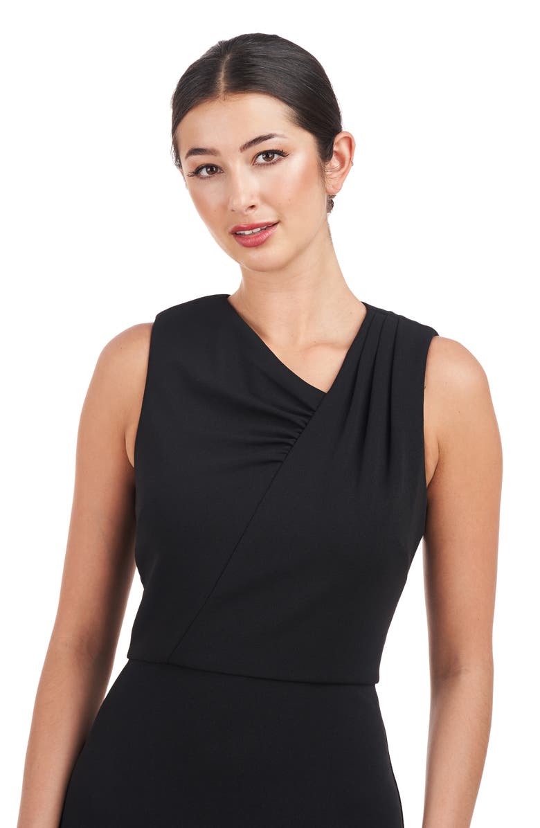 JS Collections Marcelle Asymmetric Neck Scuba Crepe A-Line Gown, Alternate, color, 