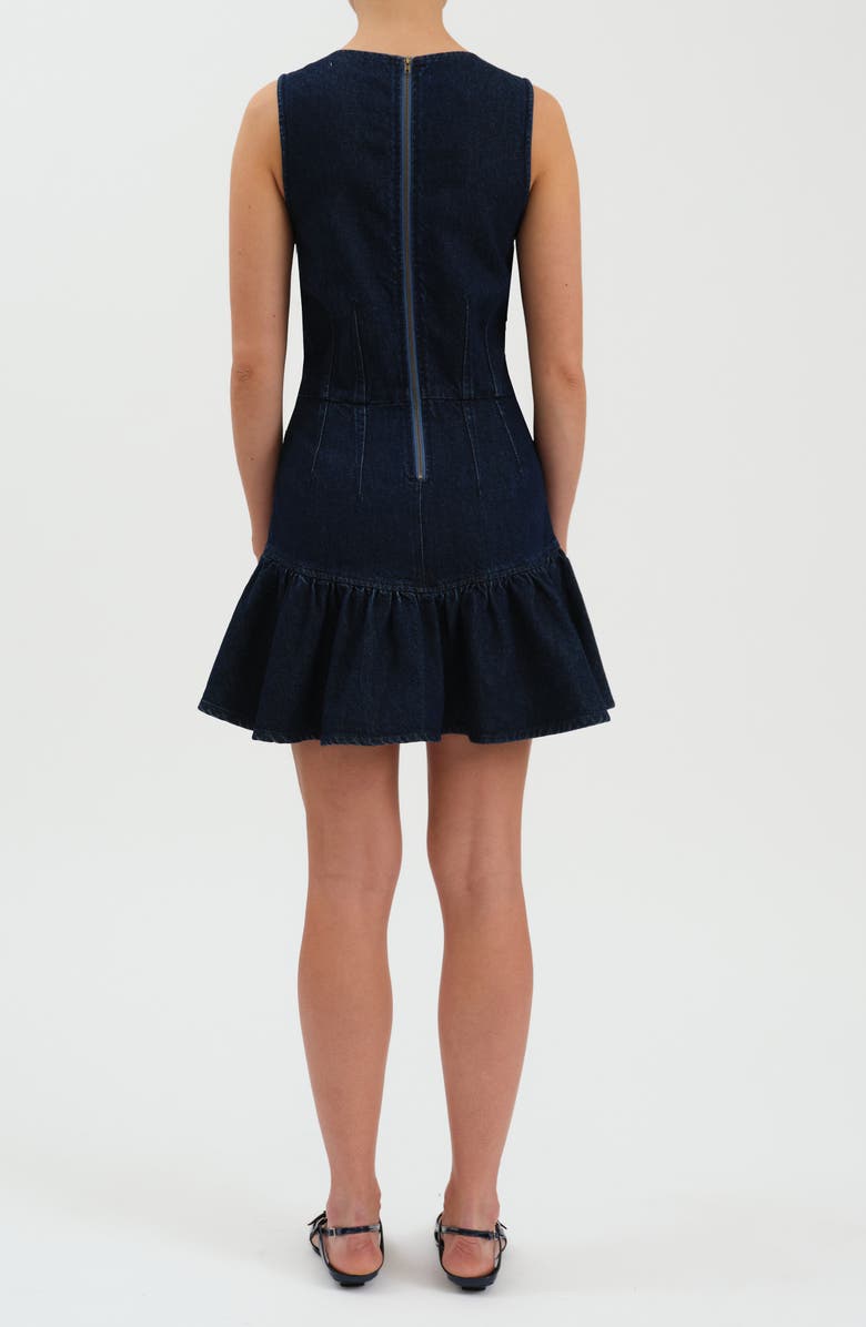 DAZE Laurel Denim Minidress, Alternate, color, Moonlight Rinse