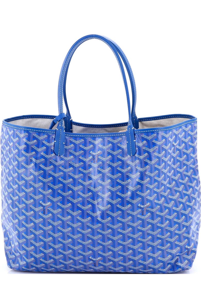 Pre-Owned Goyard Saint Louis Tote Coated Canvas PM, Main, color, Blue