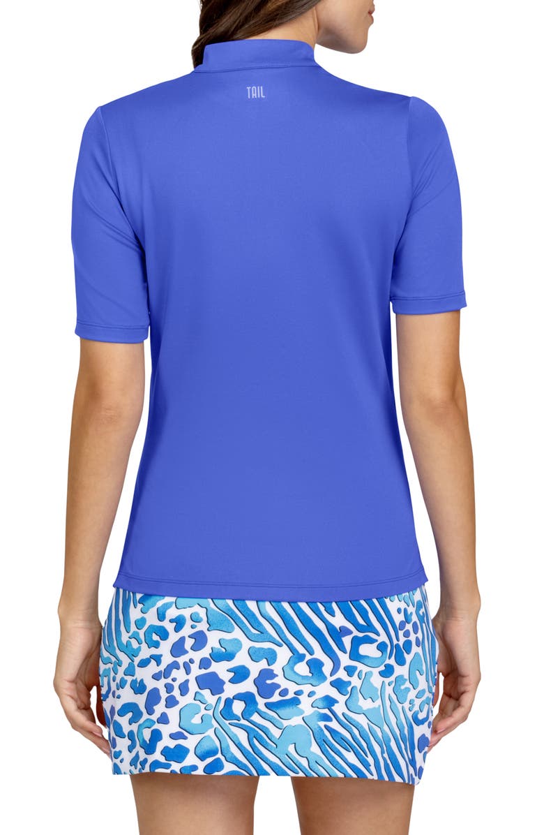Tail Mitch Short Sleeve Golf Shirt, Alternate, color, Mystic Blue