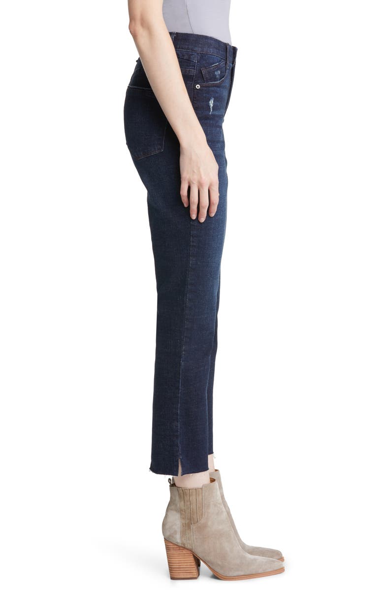 Wit & Wisdom 'Ab'Solution High Waist Raw Hem Slim Straight Leg Jeans, Alternate, color, 