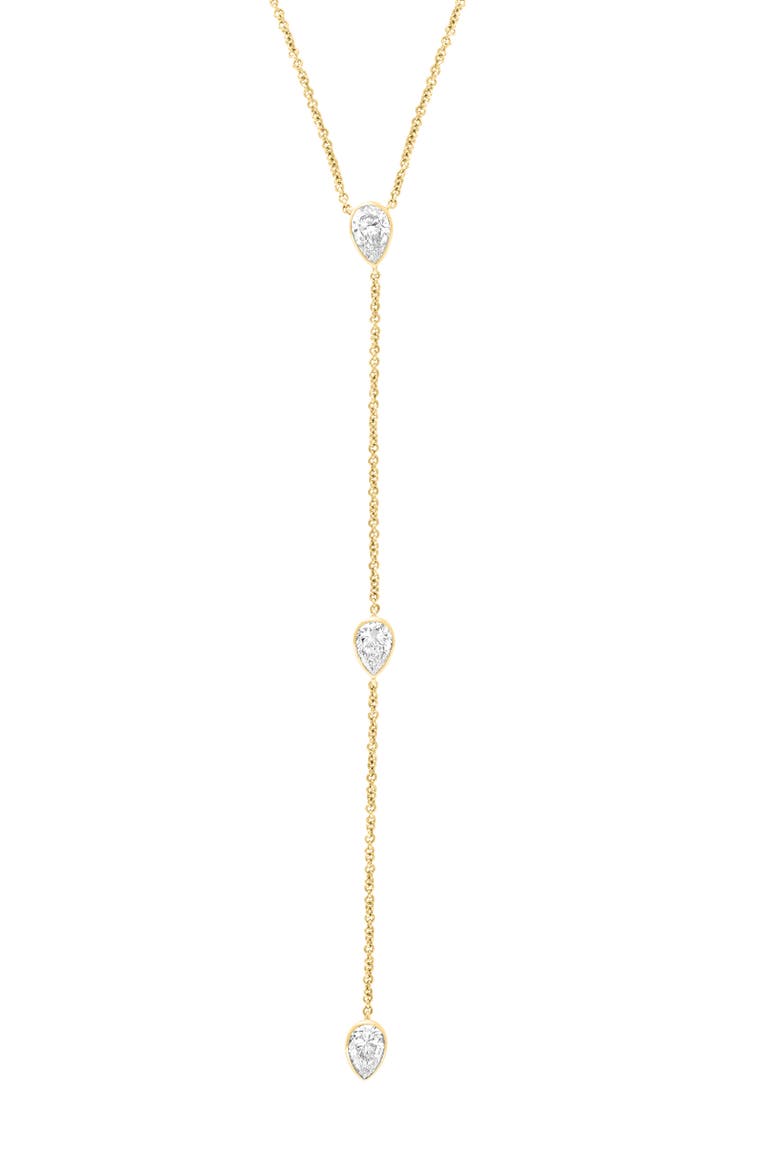 Lab-Grown Diamond Lariat Necklace, Alternate, color, GOLD