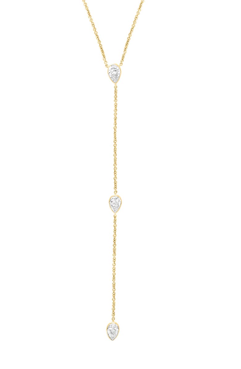 EFFY Lab-Grown Diamond Lariat Necklace, Alternate, color, Gold
