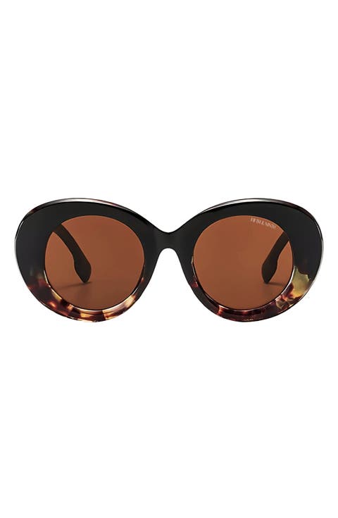 Molly 50mm Polarized Round Sunglasses