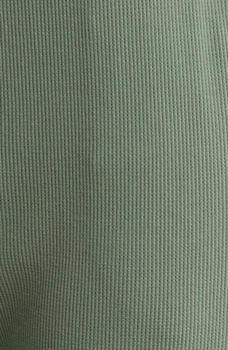 Papinelle Claire Waffle Knit Pajamas, Alternate, color, Moss