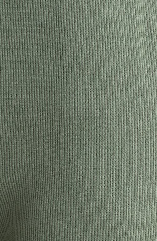 Papinelle Claire Waffle Knit Pajamas In Green