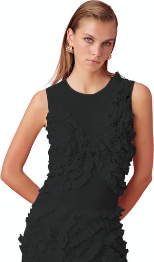 Nocturne Tulle Body with Ruffle Detail | Nordstrom