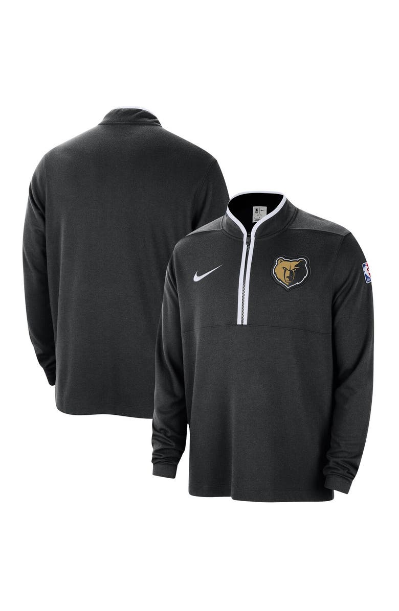 Nike Men's Nike Black Memphis Grizzlies 2023/24 City Edition Authentic Coaches Half-Zip Top, Main, color, 