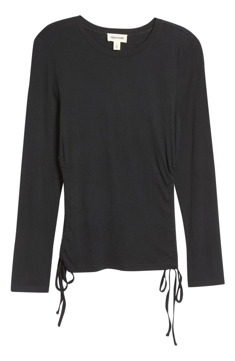 Open Edit Side Cutout Knit Top, Alternate, color, 