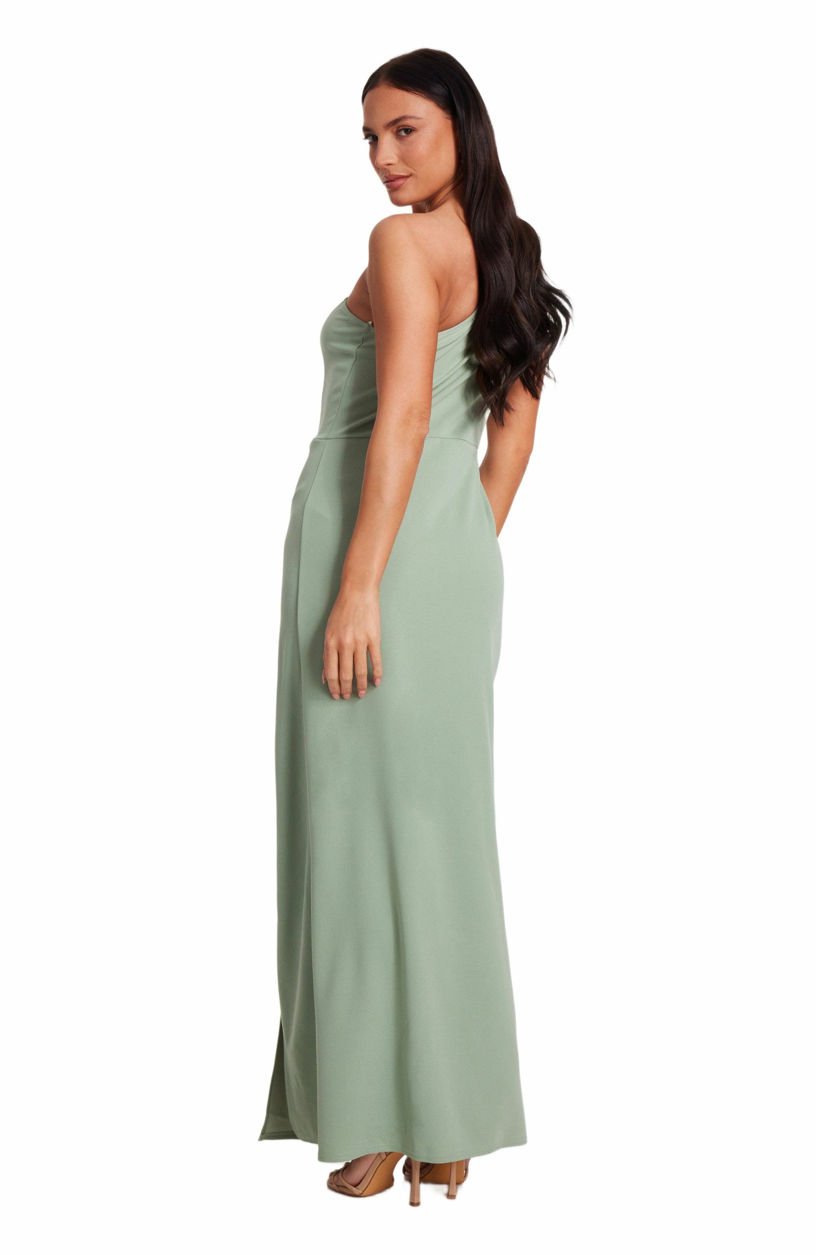 QUIZ Scuba Crepe Contrast Corsage Maxi Dress (Women) | Nordstrom