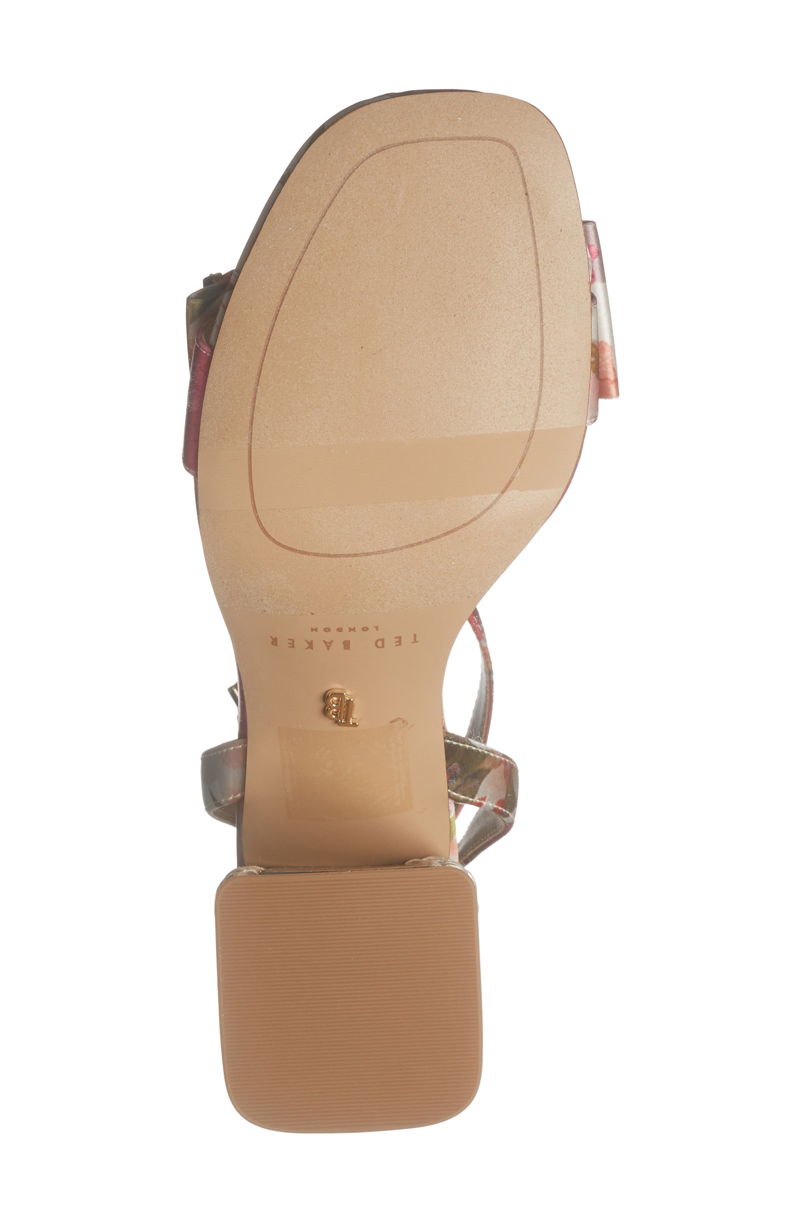 Ted Baker London Giana Block Heel Sandal, Alternate, color, Pink Pressed Flower