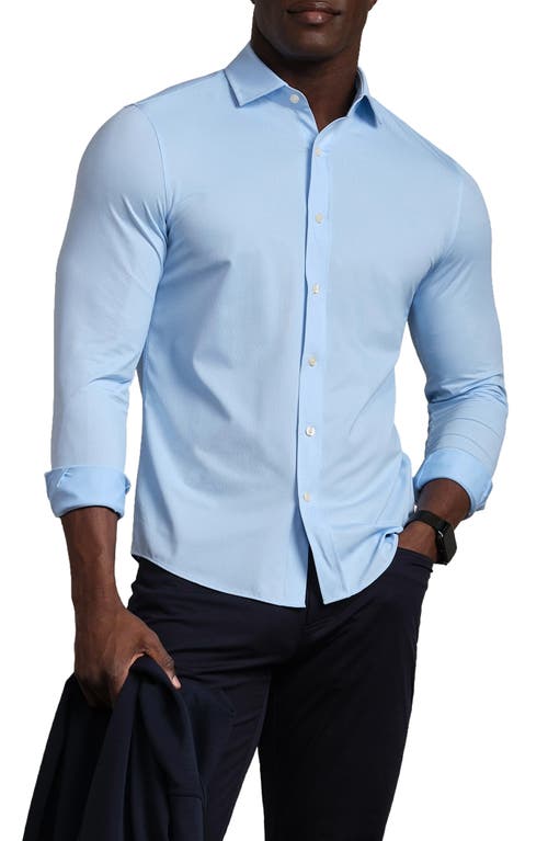Rhone Commuter Slim Fit Button-up Shirt In Blue