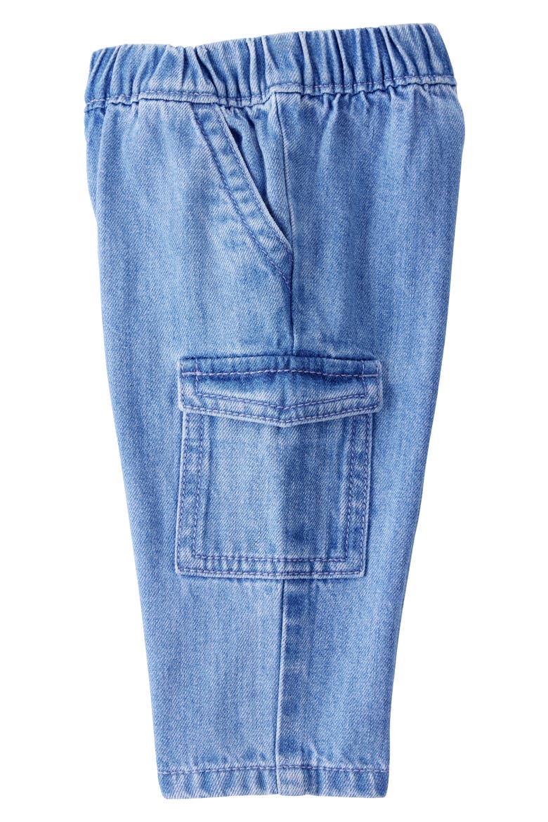 Kids' Organic Cotton Cargo Jeans, Alternate, color, DENIM