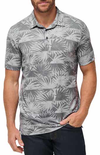 Sign Here Leaf Print Piqué Polo