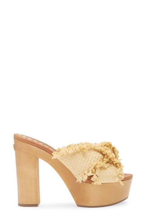 Dolce & Gabbana Dolce&gabbana Raffia Platform Sandal In Brown