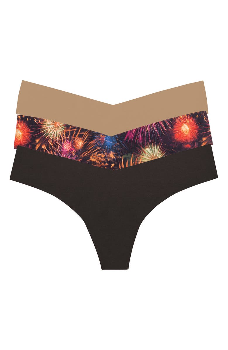 Commando Panty Party - Microfiber 3-Pack Thongs, Alternate, color, 