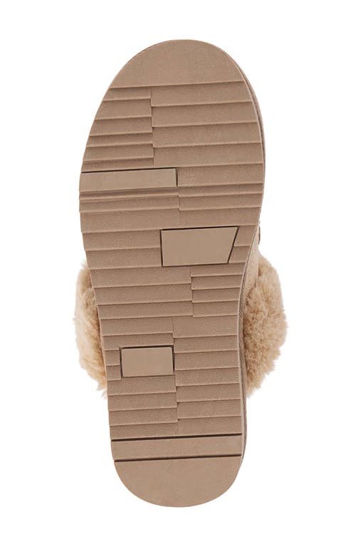 Matisse Davos Faux Fur Platform Slipper In Brown