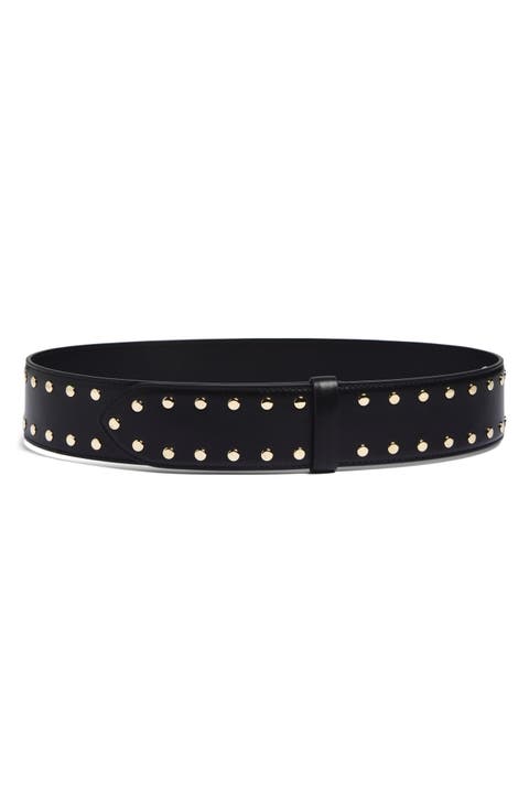 Studded Leather Belt