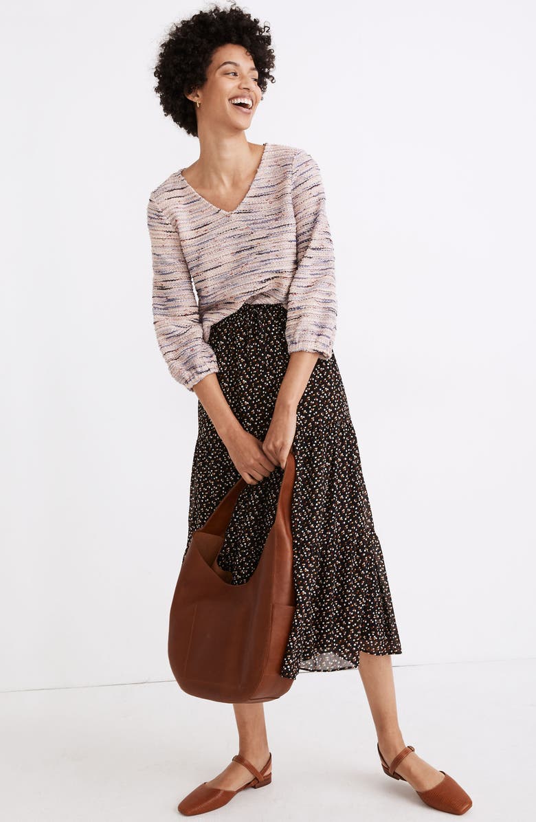 Madewell Daikon Jacquard Knit Top, Alternate, color, 