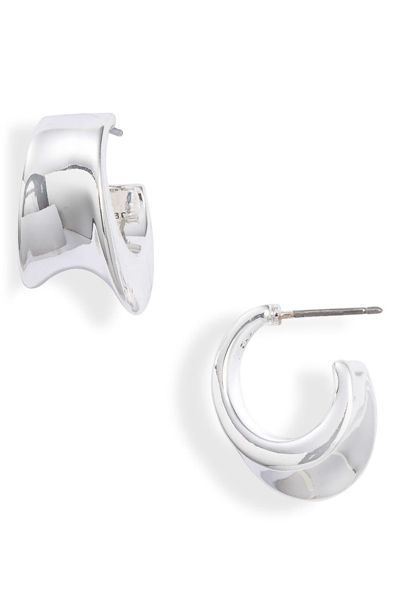 JENNY BIRD Bellevue Asymmetric Huggie Hoop Earrings, Main, color,