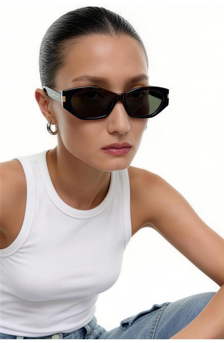 Classicharms Neo-Noir Polarized Sunglasses, Alternate, color, Black