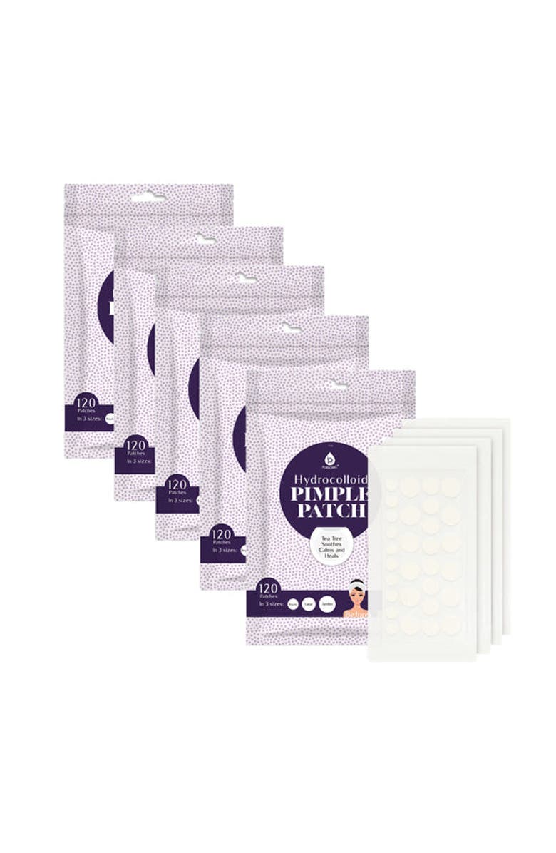 PURSONIC Hydrocolloid Pimple Patch, 120-Count, Multi Size Acne Solution 5 Pack, Main, color, Multicolor