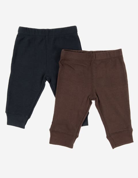 Baby Pants & Leggings Set, Navy Crawling Pant + Colored Legging