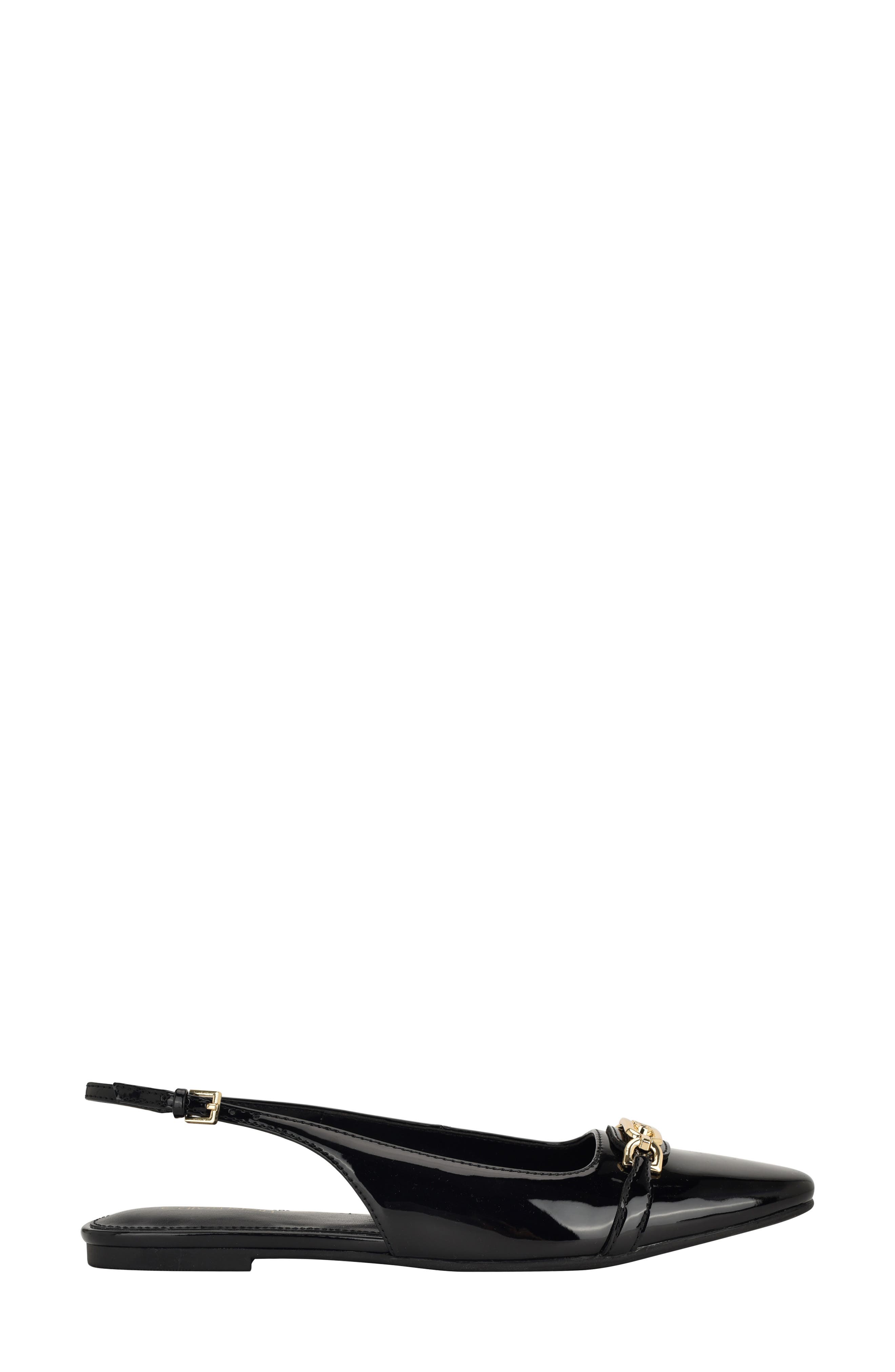 Calvin Klein Flenea Slingback Flat, Alternate, color, Black