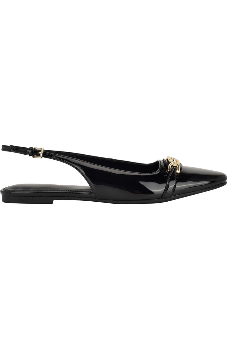 Calvin Klein Flenea Slingback Flat, Alternate, color, Black