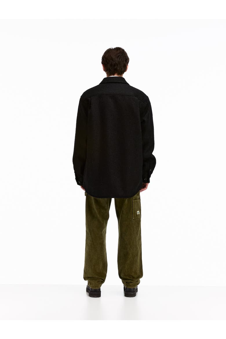 Double Pocket Shirt Jacket, Alternate, color, Black
