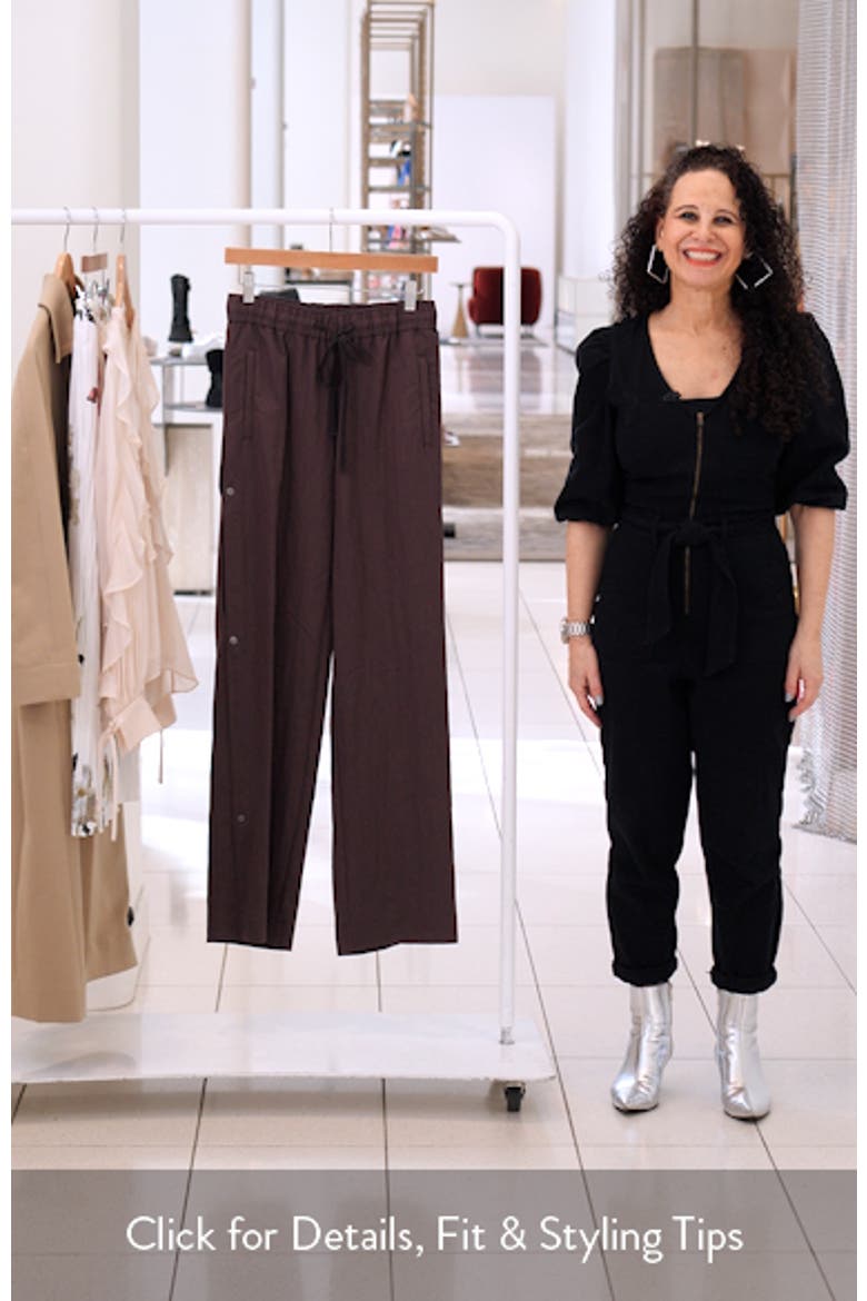 Side Snap Drawstring Pants video