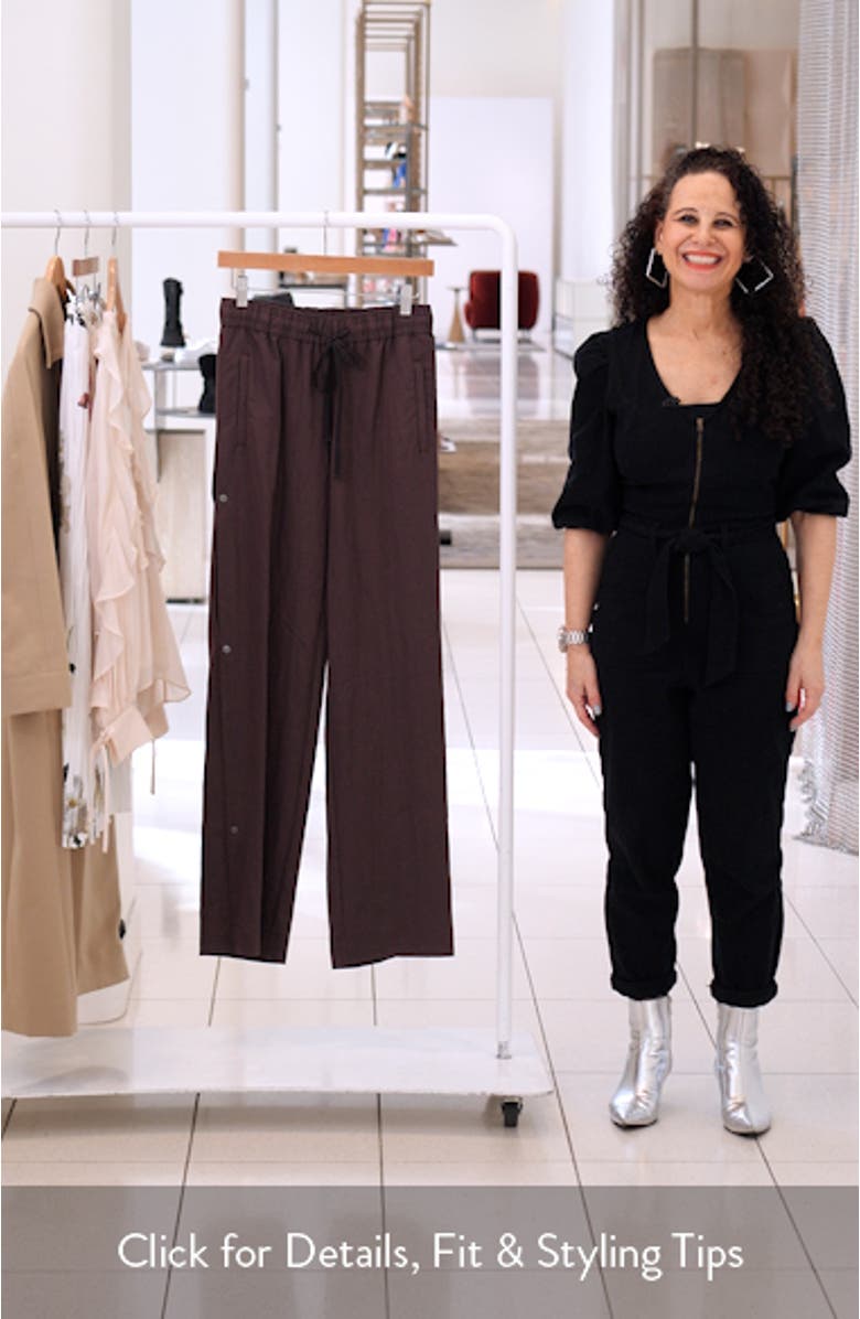 Side Snap Drawstring Pants, sales video thumbnail