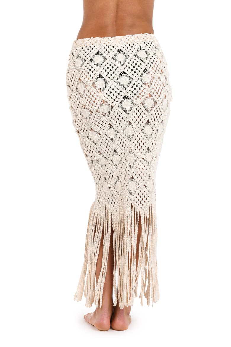 Marjorie Diamond Crochet Cover-Up Skirt, Alternate, color, NATURAL