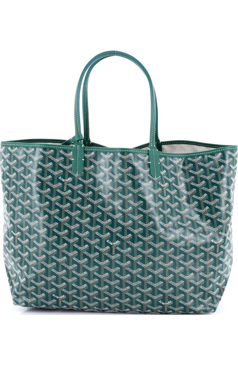 Pre-Owned Goyard Saint Louis Tote Coated Canvas PM, Main, color, Green