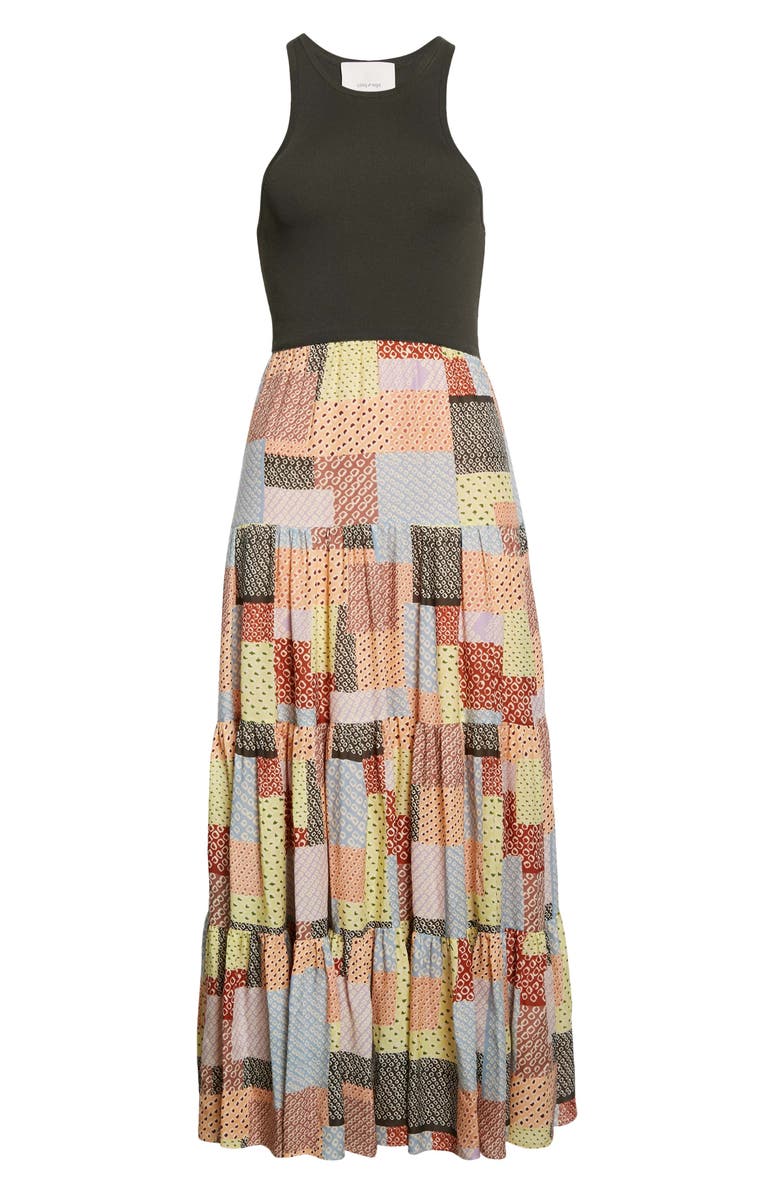 Cinq à Sept Mardi Sleeveless Dress, Alternate, color, Charcoal Multi