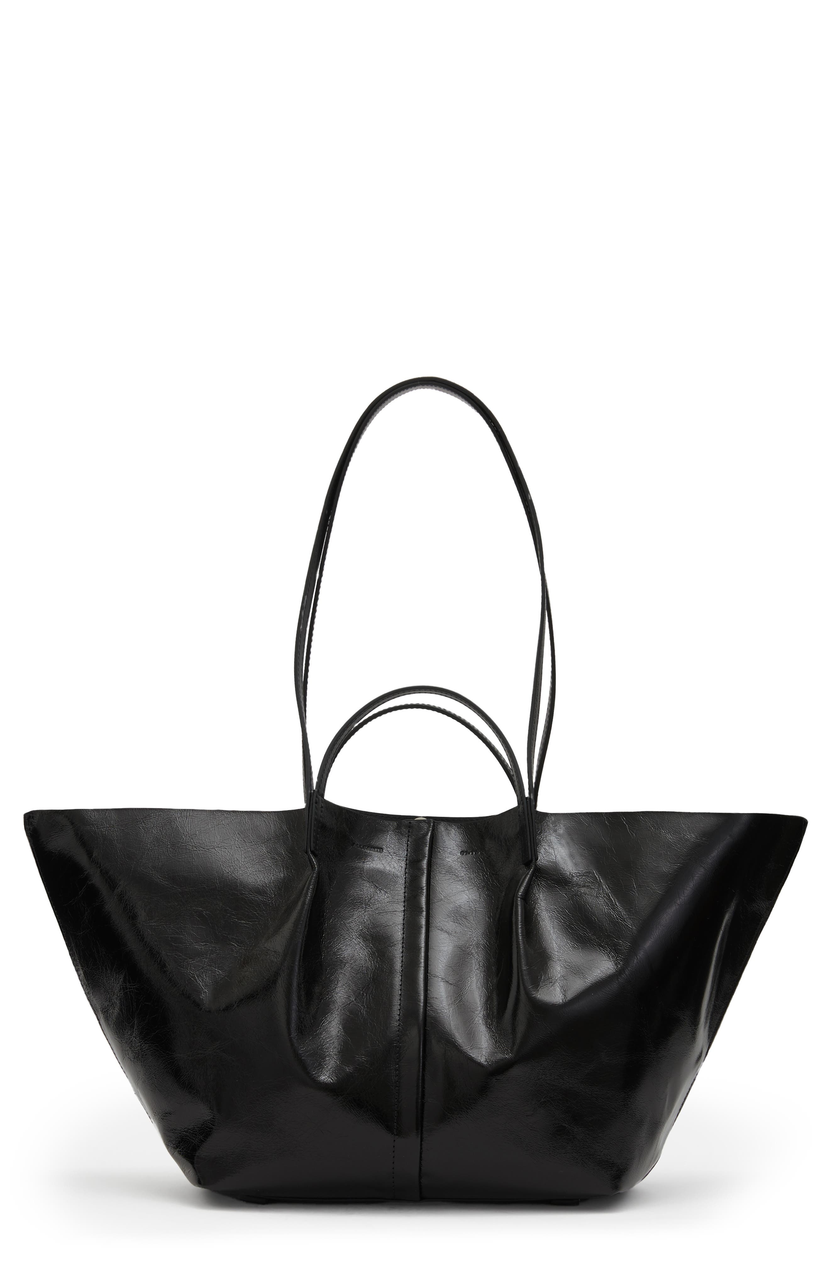 AllSaints Odette Tote & Pouch, Main, color, 