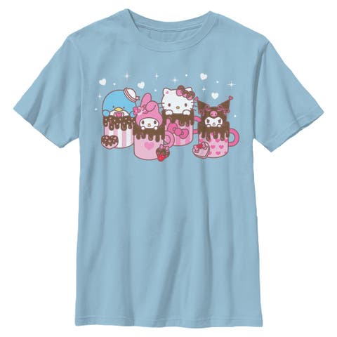 Boy's Hello Kitty Lovely Mug Friends  Graphic T-Shirt