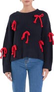 English Factory Bow Detail Sweater