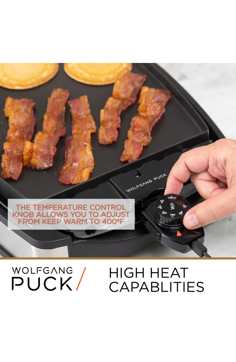 Wolfgang Puck XL Reversible Grill Griddle, Alternate, color, Black
