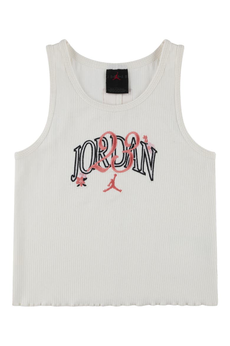 Kids' Graphic Flower of Friendship Racerback Tank, Main, color, PALE IVORY