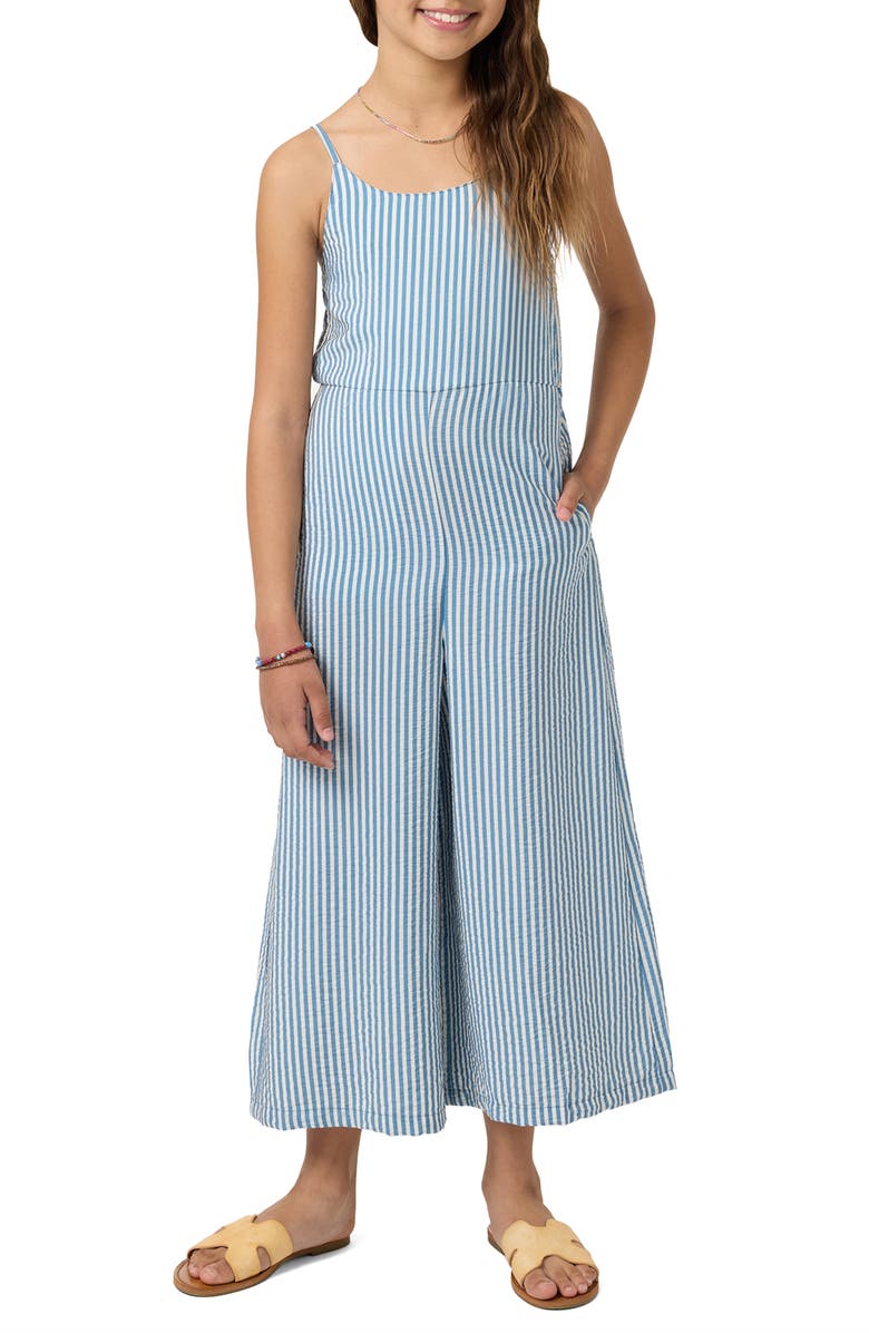 O'Neill Kids' Miko Stripe Jumpsuit, Alternate, color, Tofu