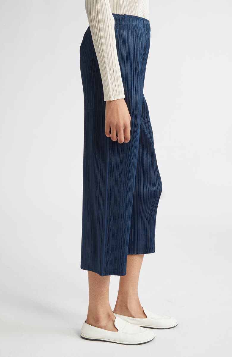 Pleats Please Issey Miyake Monthly Colors April Pleated Crop Straight Leg Pants, Alternate, color, 