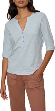 Sanctuary Rolled Sleeve V-Neck T-Shirt