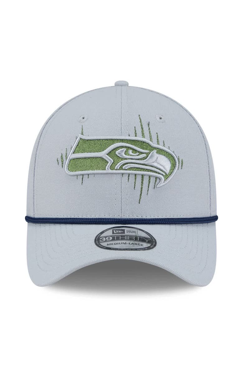 New Era Men's New Era Wolf Gray Seattle Seahawks 2025 Rivalries Collection Sideline 39THIRTY Flex Hat, Alternate, color,