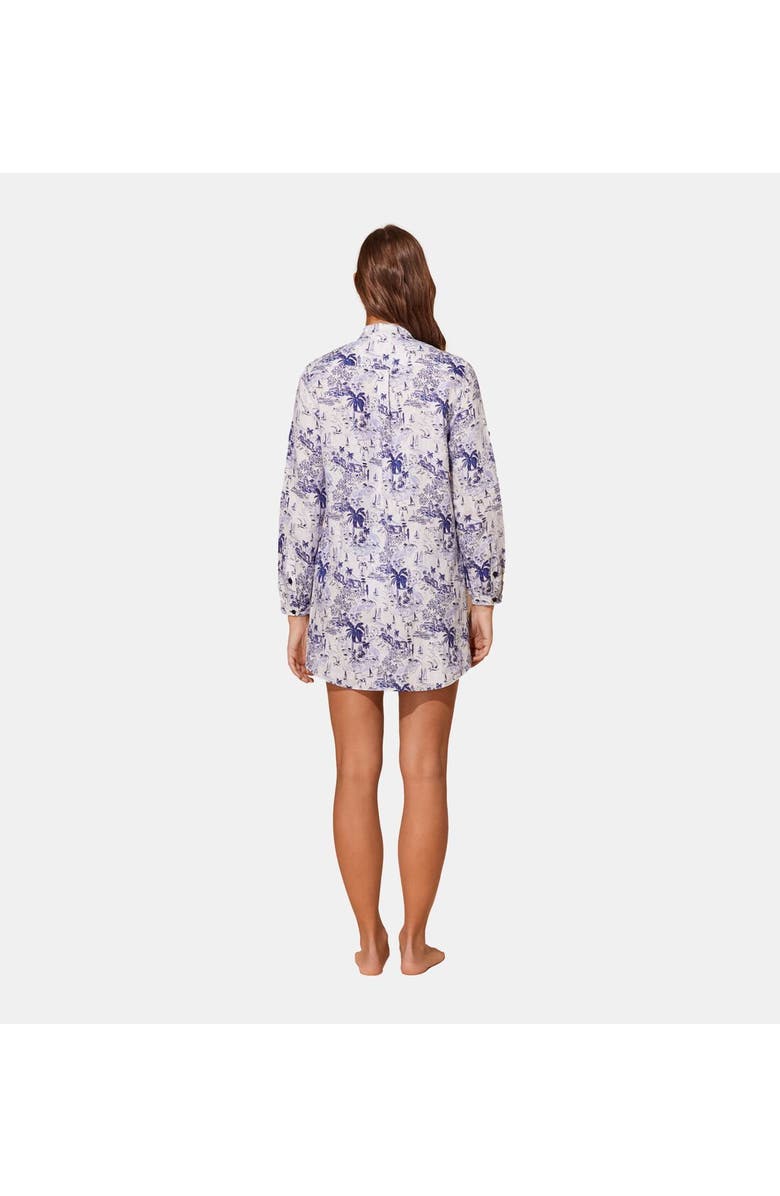 Vilebrequin Women's Riviera Linen Shirt Dress, Alternate, color, 