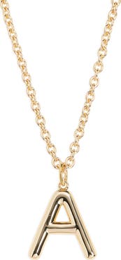 ROXANNE ASSOULIN The Big Puffy Initial Pendant Necklace