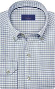 David Donahue Twill Check Sport Shirt