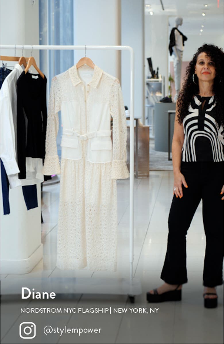 Zuma Utility Lace Patchwork Shirtdress, sales video thumbnail