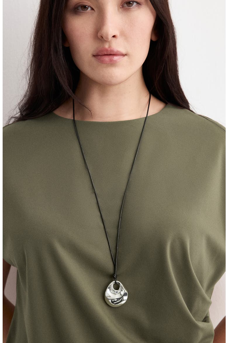 Pleated Top, Alternate, color, KHAKI GREEN